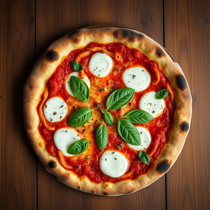 Pizza margherita appena sfornata